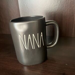 Rae Dunn Black 'NANA' Ceramic Mug